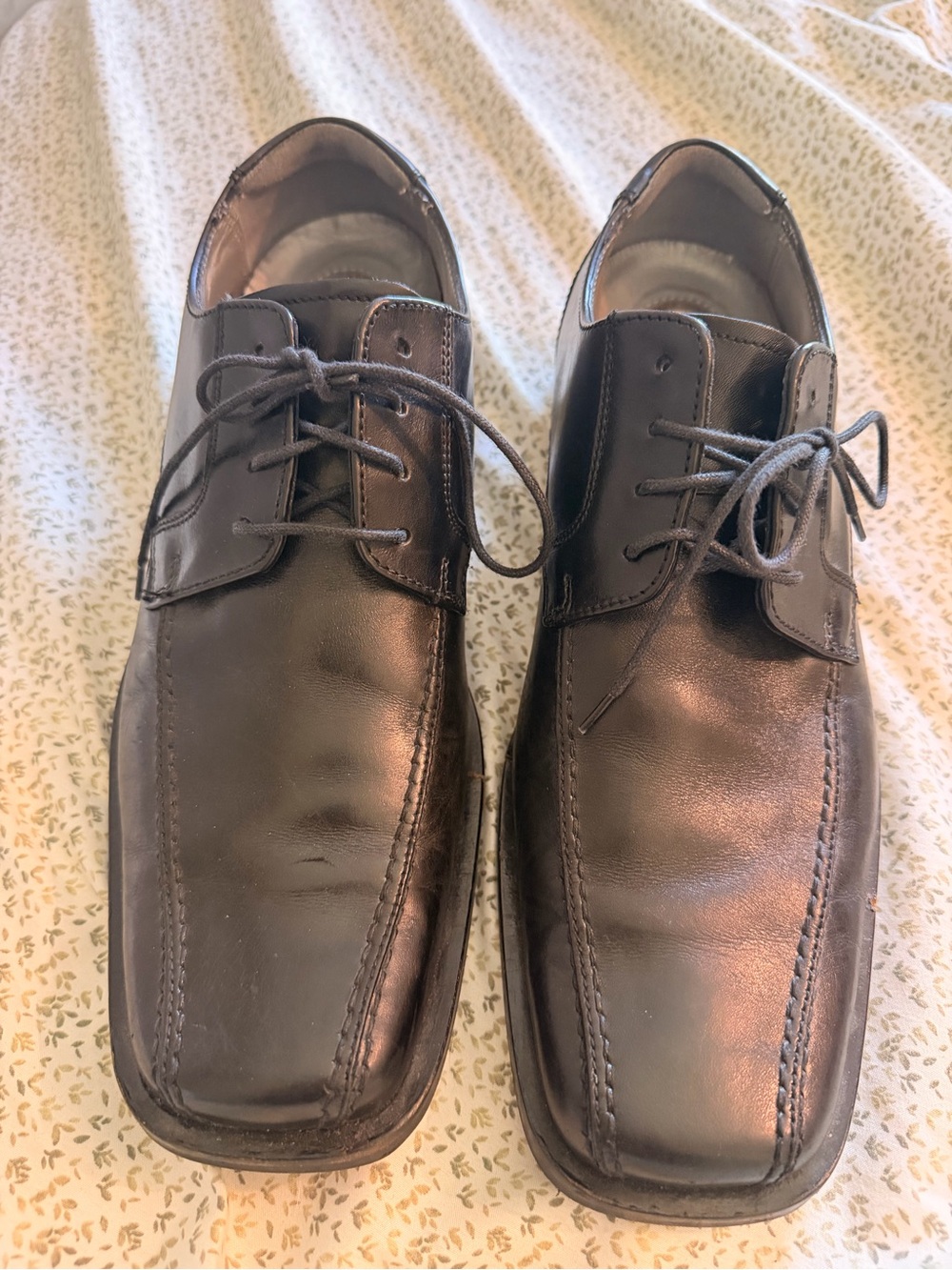 Kenneth Cole New York Men's Brown Leather Lace-Up Oxfords